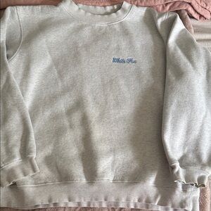 White Fox Boutique Gray Sweatshirt